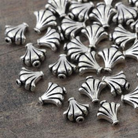 Przekładka metalowa srebrny wachlarz 9,5mm [10szt]