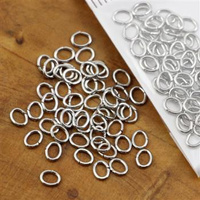 Ogniwo metalowe elipsa otwarte 5x4mm [50szt]