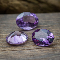 Ametyst fasetowany do oprawy jubilerskiej owal 9x7mm