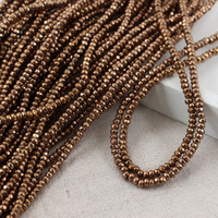 Hematyt brązowy oponka fasetowana 3x2mm [sznur 39cm]