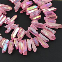 Kwarc pink AB sopel 30mm