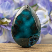 Zawieszka agat łezka 50x35mm