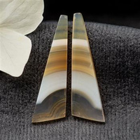 Kaboszony agat 34x10x3mm [para]