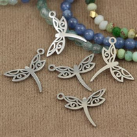 Zawieszka stal szlachetna ważka 19x16mm