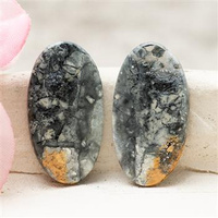 Kaboszony jaspis maligano 25x13x3mm [para]