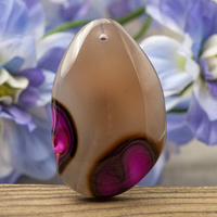 Zawieszka agat łezka 48x30mm