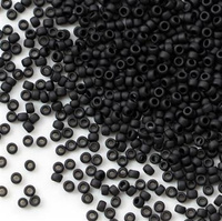 Toho Round 15/0 Opaque-Frosted Jet [5g]