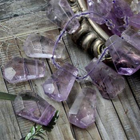 Ametyst zawieszka trapez 30x20mm