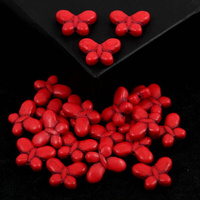 Howlit czerwony motyl 20x15mm