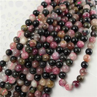 Turmalin wielokolorowy kula gładka 6mm [sznur 40cm]