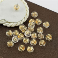 Zatyczki baranki w silikonie złote 5x4mm [5par]