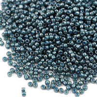 Toho Round 11/0 Transparent-Lustered Emerald Green/Denim Blue [10g]