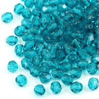 Fire Polish 6mm Teal [20szt]