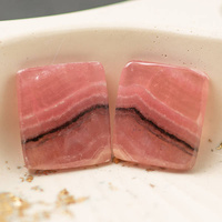 Kaboszony rodochrozyt 12x10x2mm [para]