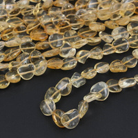 Cytryn bryłka gładka nieregularna [sznur 40cm]