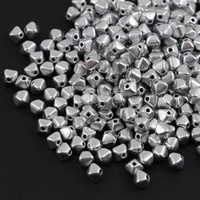 Bi-cone 4mm Aluminium Silver [5g]