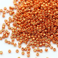 Toho Round 15/0 Permanent Finish-Galvanized Saffron [5g]