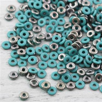 O bead donut 4x1mm Jade Chrome [2,5g]