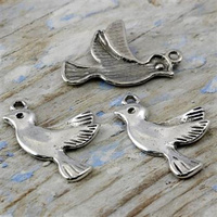 Zawieszka srebrna ptaszek 21x15mm