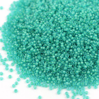 Toho Round 15/0 Inside-Color Frosted Aqua/Lt Jonquil-Lined [5g]