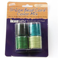 Nici nylonowe S-Lon bead cord EVERGREEN 0,5mm/70m [4szt]