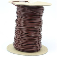 Rzemień skórzany brązowy 3mm [1metr]