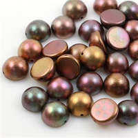 Dome Bead półkula 12x7mm Purple Iris Gold