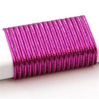 Sznurek sutasz chiński 3mm fuksja metalizowany [1 metr]