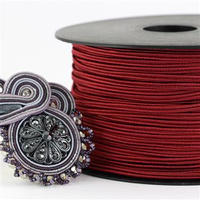 Sznurek sutasz acetat ITALY 2,5mm craisin [1metr] 