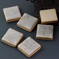 Kaboszon ceramiczny rustic kwadrat popielaty 20mm