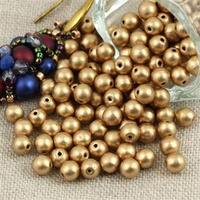 Round Beads Aztec Gold 4mm [50szt]