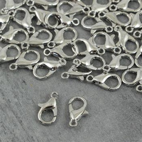Zapięcie karabińczyk srebrny 12x6mm