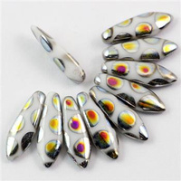 Dagger Chalk White Dots Marea 5x16mm [6szt]