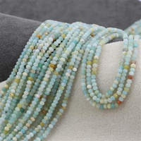 Amazonit oponka fasetowana 3x2mm [sznur 40cm]