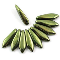 Dagger Jet Green Luster 5x16mm [6szt]