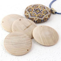 Koralik drewniany dysk 58mm