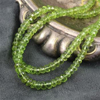 Peridot oponka fasetowana 4,5x3mm [6szt]