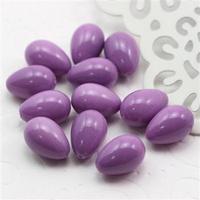 Koralik szklany kropla fioletowa 13x9mm