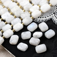 Kamień księżycowy prostokąt fasetowany 10x8mm