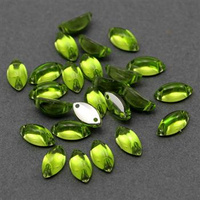 Kaboszon akrylowy jelly zielone wrzeciono 10x5mm [10szt]