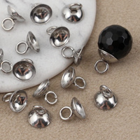 Kapturek miseczka krawatka srebrna stal szlachetna 8mm