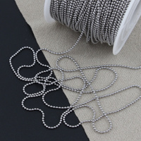 Łańcuszek kulkowy stal szlachetna 1,2mm [1 metr]