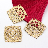 Element filigranowy metalowy złoty 29x29mm