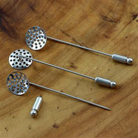 Baza broszki srebrna z sitkiem 14mm