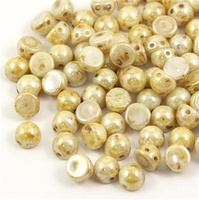 CzechMates Cabochon 7mm Opaque Luster Picasso [10szt]