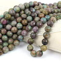 Epidot kula fasetowana 10mm