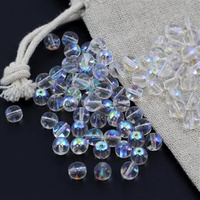 Round Beads Crystal AB 6mm [20szt]