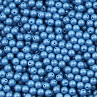Round Beads Powdery - Ocean 6mm [20szt]