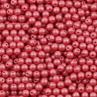 Round Beads Powdery - Pastel Maroon 6mm [20szt]
