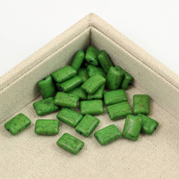 Howlit zielony prostokąt 14x10mm